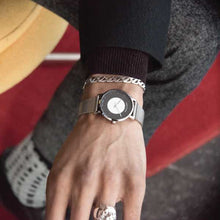 Load image into Gallery viewer, Code Dot Milanese 38mm Silver Black