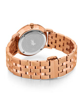 Load image into Gallery viewer, Sloan Guilloche Vasa Link 40mm Rose Gold Black