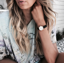 Load image into Gallery viewer, LJXII Lugano Vasa Link 26mm Rose Gold Black
