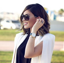 Load image into Gallery viewer, LJXII Lugano Milanese 33mm Gold Satin-White
