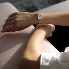 Load image into Gallery viewer, Aurora Milanese 26mm Gold White
