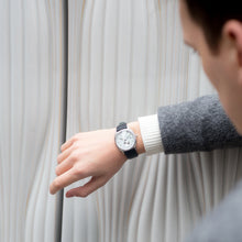 Load image into Gallery viewer, Meridian 38mm Silver Navy
