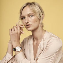 Load image into Gallery viewer, Opera Leather 38mm Rose Gold White
