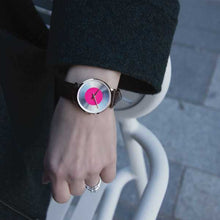 Load image into Gallery viewer, Code Dot Milanese 38mm Silver Black
